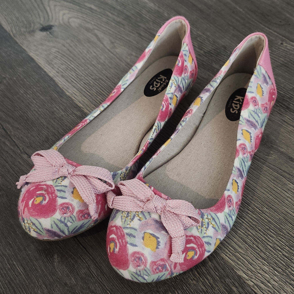 Dr. Scholl's Girls Floral Pink Flats
